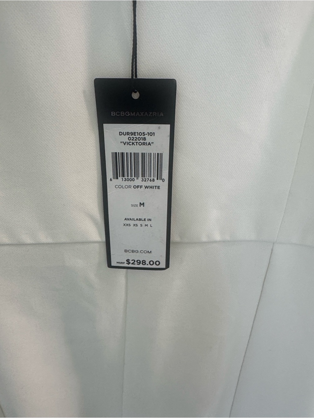 BCBGMaxAzria White V-Neck Jumpsuit- NWT M - Picture 11 of 13